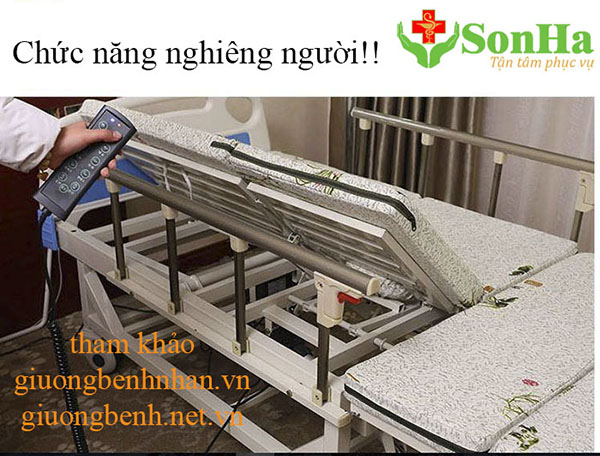 Chức năng nghiêng trái phải Giường Bệnh Nhân GB-T5E 